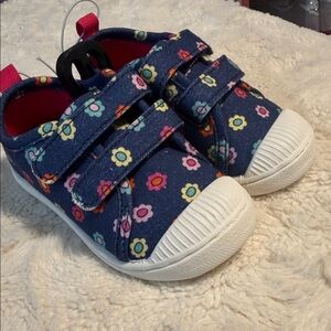 Jumping Beans Floral Kids Sneakers - Blue and Pink